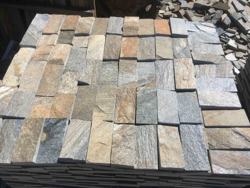 Плитка пилёная златолит Уральский для фасада купить в Североуральске