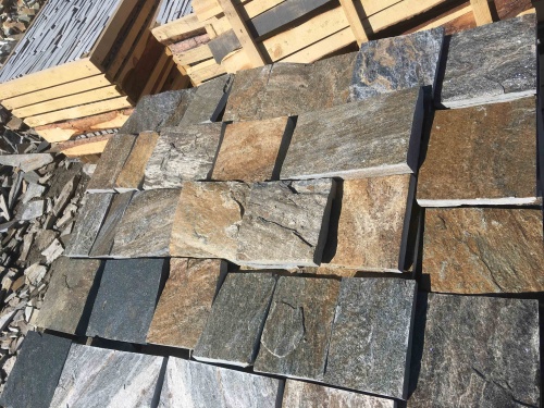 Плитка пилёная златолит Уральский для фасада купить в Североуральске