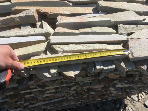 Горбушка златолит золотистый для облицовки купить в Североуральске