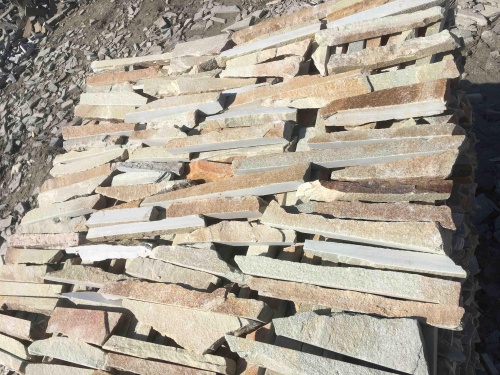 Горбушка златолит золотистый для облицовки купить в Североуральске