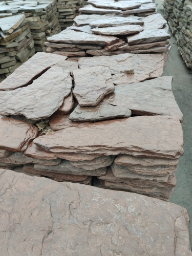 купить красный песчаник галтованный